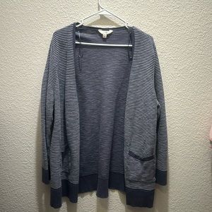 Terra & Sky Blue Open Cardigan